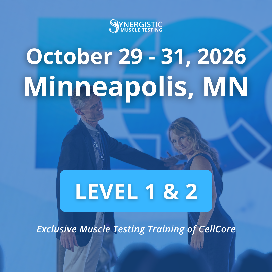 Level 1 and 2 Synergistic Muscle Testing Workshop in Minneapolis, MN October 2026. Exclusive Muscle Testing Training of CellCore.