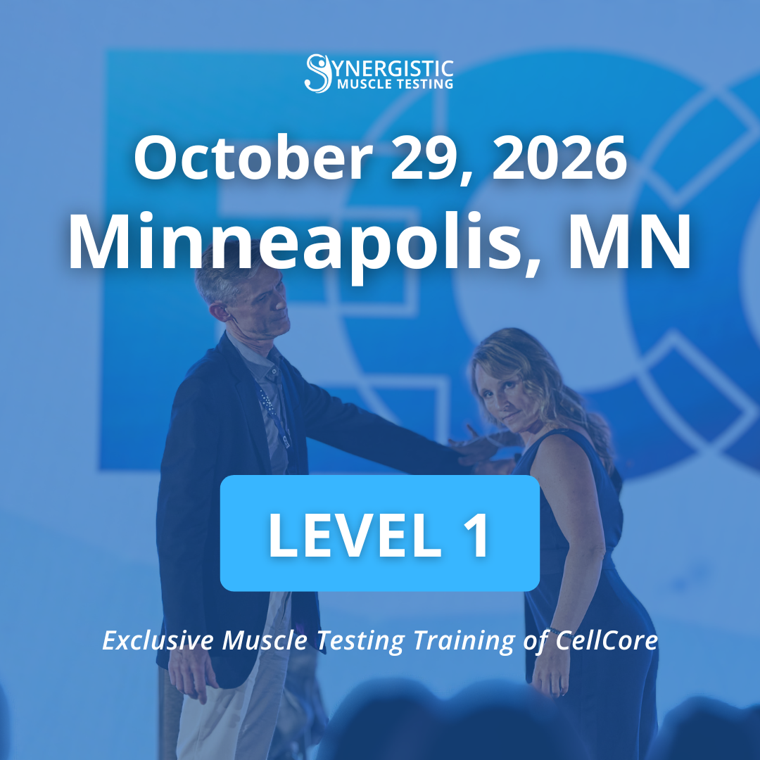 Level 1 Synergistic Muscle Testing Workshop in Minneapolis, MN October 2026. Exclusive Muscle Testing Training of CellCore.