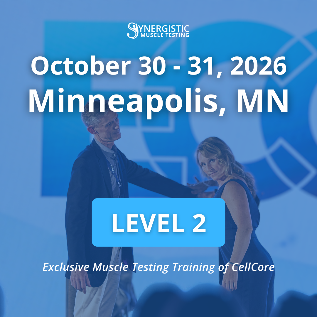 Level 2 Synergistic Muscle Testing Workshop in Minneapolis, MN October 2026. Exclusive Muscle Testing Training of CellCore.